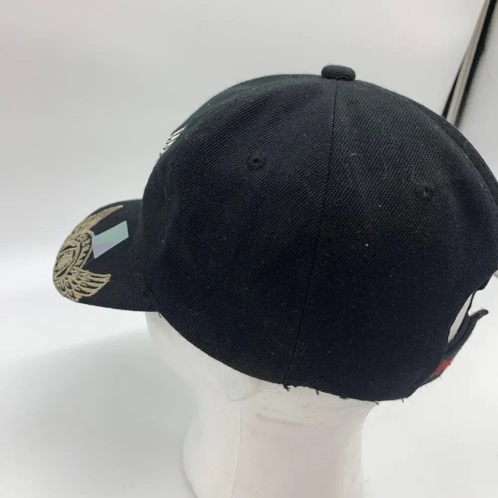 Capbai Ride Hard Die Free Motorcycle Cap One Size Fit All Black Color